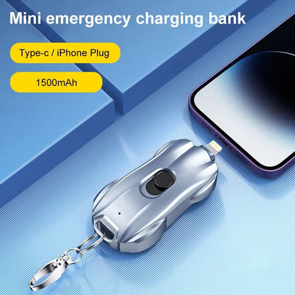 Compact Keychain Phone Charger